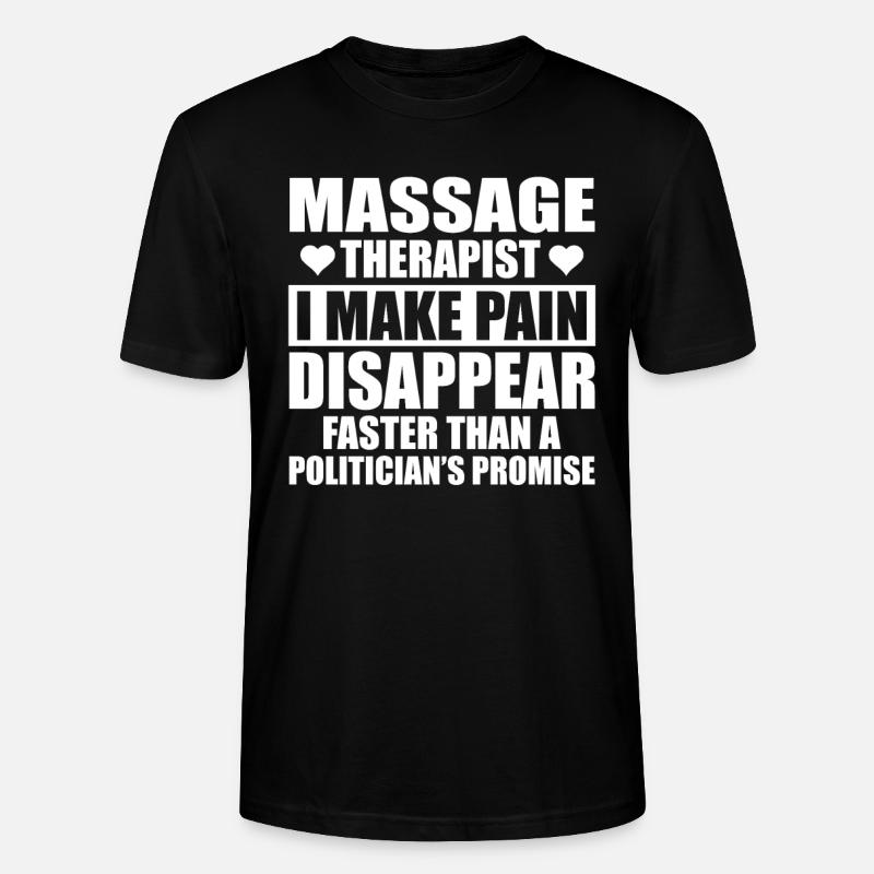 Lustiges Massagetherapeuten Design - Stanley/Stella Unisex Bio-T-Shirt CRAFTER - Schwarz