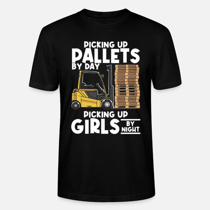 Gabelstaplerfahrer Gabelstaplerfahrer - Stanley/Stella Unisex Bio-T-Shirt CRAFTER - Schwarz
