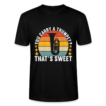 Tuba Tubist - Stanley/Stella Unisex Bio-T-Shirt CRAFTER - Schwarz - Vorne - Alina (178cm) & Michal (187cm)