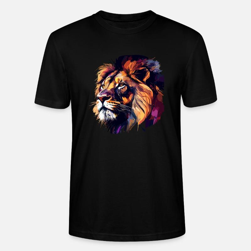 Löwe - Stanley/Stella Unisex Bio-T-Shirt CRAFTER - Schwarz