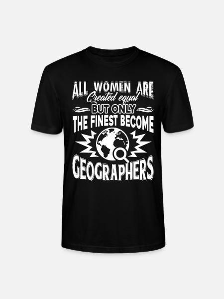 Geographer The Finest Become Geographers - Stanley/Stella CRAFTER Unisex Organic T-Shirt - black
