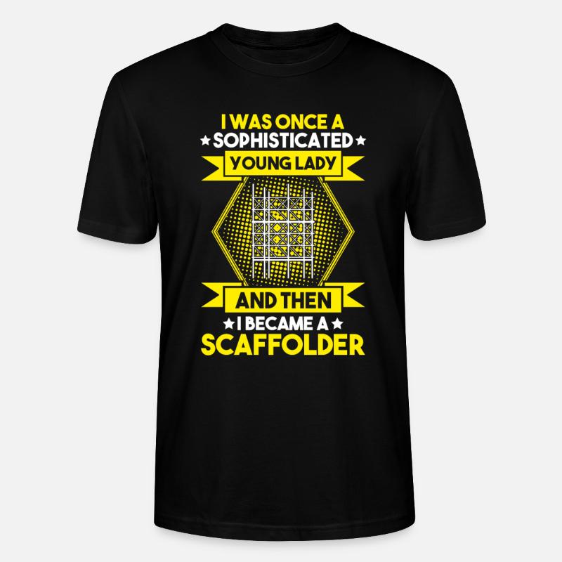 Échafaudage Échafaudage Échafaudage - T-shirt bio CRAFTER Stanley Stella Unisexe - noir