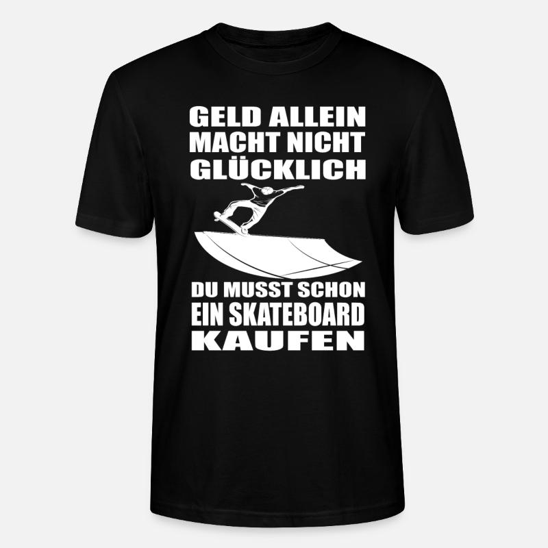 Skateboard - Stanley/Stella Unisex Bio-T-Shirt CRAFTER - Schwarz