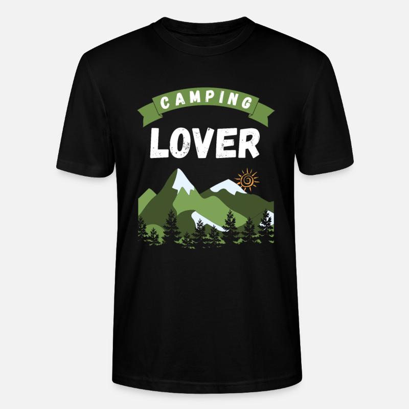 Camping Lover - Design - Stanley/Stella Unisex Bio-T-Shirt CRAFTER - Schwarz