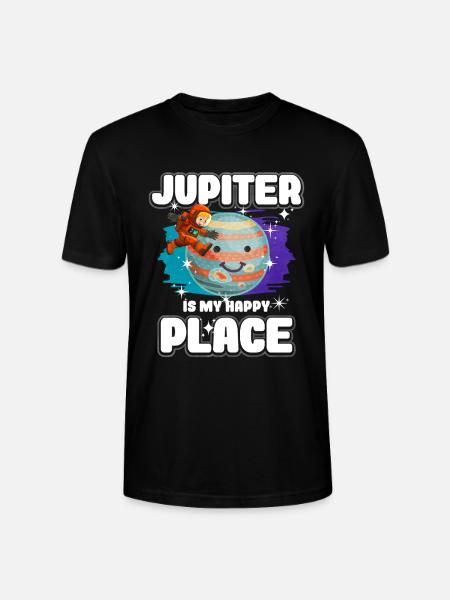 Jupiter Planet Gift - Stanley/Stella CRAFTER Unisex Organic T-Shirt - black