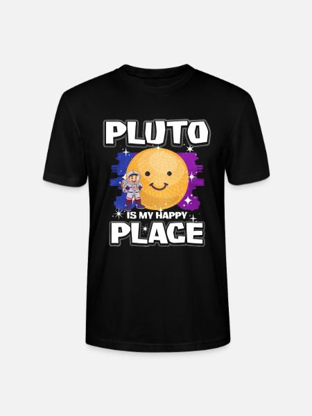 Pluto Planet Gift - Stanley/Stella CRAFTER Unisex Organic T-Shirt - black