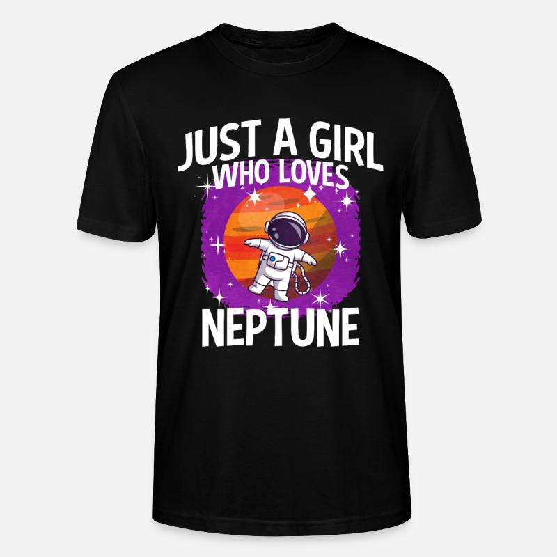 Fille Neptune Cadeau - T-shirt bio CRAFTER Stanley Stella Unisexe - noir