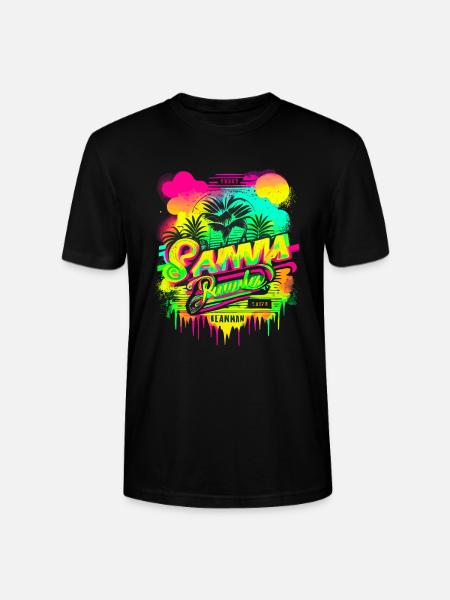 Retro Summer - Stanley/Stella CRAFTER Unisex Organic T-Shirt - black
