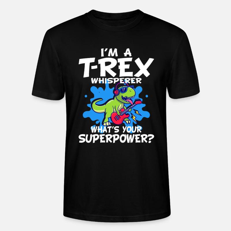 T-Rex - Stanley/Stella Unisex Bio-T-Shirt CRAFTER - Schwarz