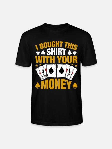 kortspill kortspiller poker - Stanley/Stella CRAFTER unisex økologisk T-skjorte - svart