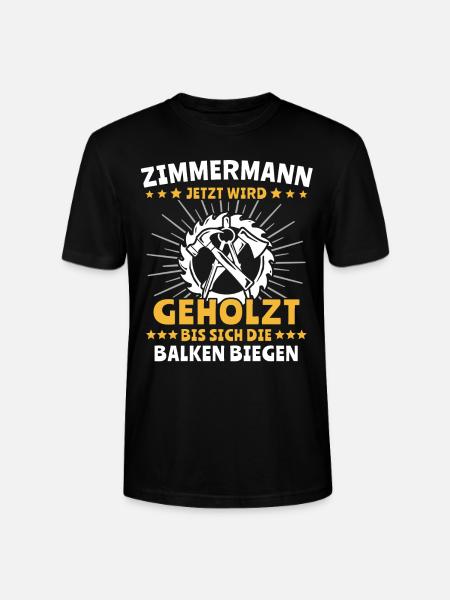 Zimmermann Zimmerer Zimmerleute - Stanley/Stella Unisex Bio-T-Shirt CRAFTER - Schwarz