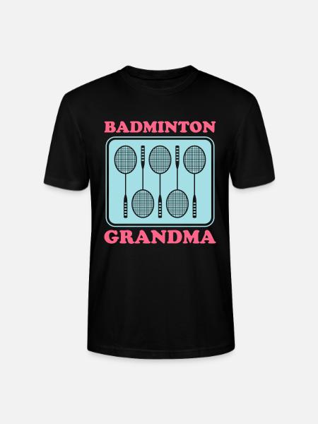 Badminton Grandma Badminton Player Gift - Stanley/Stella CRAFTER Unisex Organic T-Shirt - black