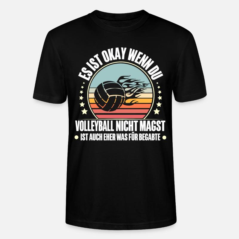 Volleyball - Stanley/Stella Unisex Bio-T-Shirt CRAFTER - Schwarz