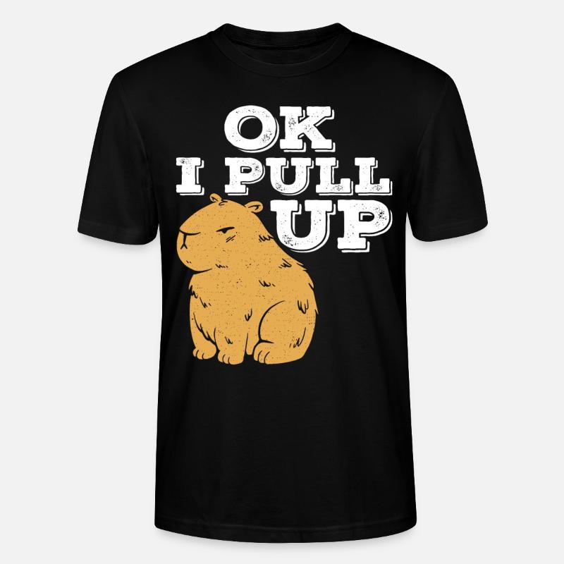 Ok I Pull Up - Stanley/Stella CRAFTER Unisex Organic T-Shirt - black
