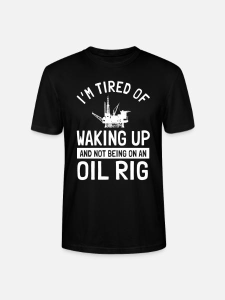 Ölfeldarbeiter Spruch Offshore-bohrinsel - Stanley/Stella Unisex Bio-T-Shirt CRAFTER - Schwarz