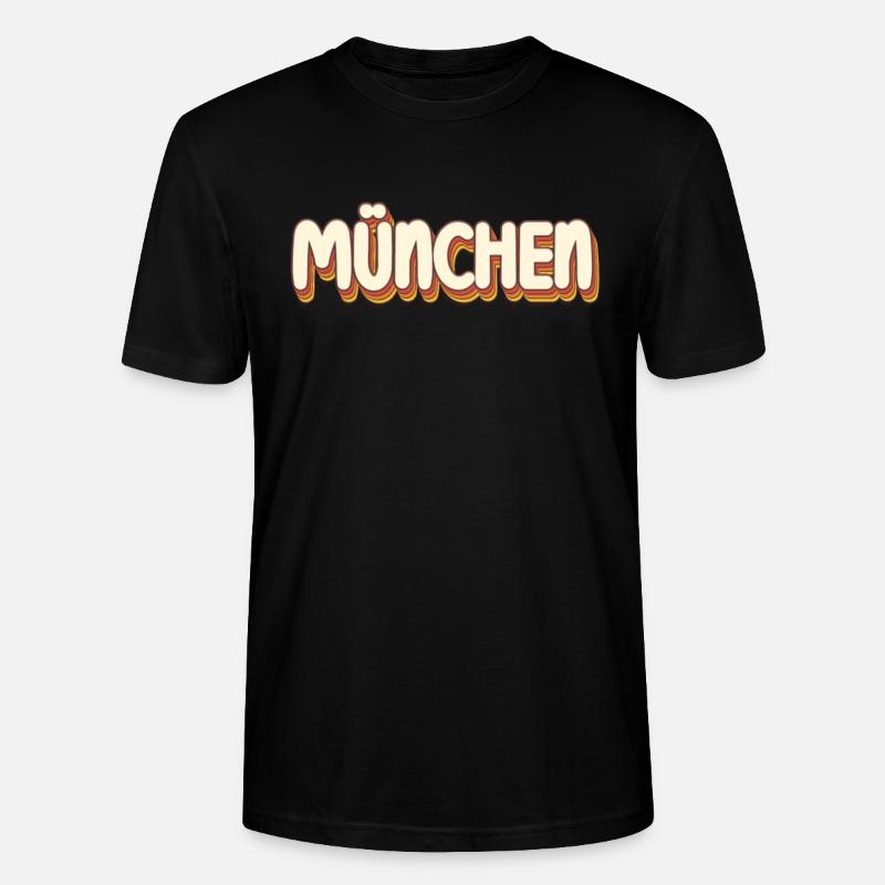 Münchnerin Münchner München - Stanley/Stella Unisex Bio-T-Shirt CRAFTER - Schwarz