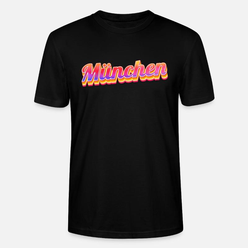 Münchnerin Münchner München - Stanley/Stella Unisex Bio-T-Shirt CRAFTER - Schwarz