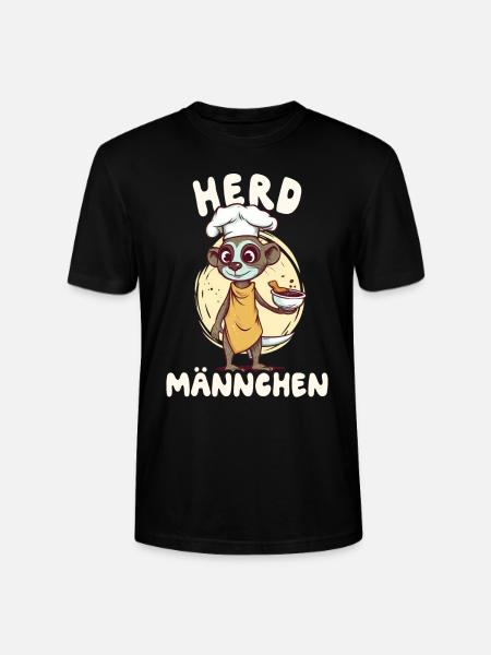 Herdmännchen Erdmännchen Koch - Stanley/Stella Unisex Bio-T-Shirt CRAFTER - Schwarz