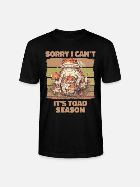 Undskyld jeg kan ikke det er tudse sæson - Stanley Stella CRAFTER unisex økologisk-T-shirt - sort
