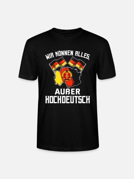 Cooles Ostdeutschland Spruch Motiv - Stanley/Stella Unisex Bio-T-Shirt CRAFTER - Schwarz