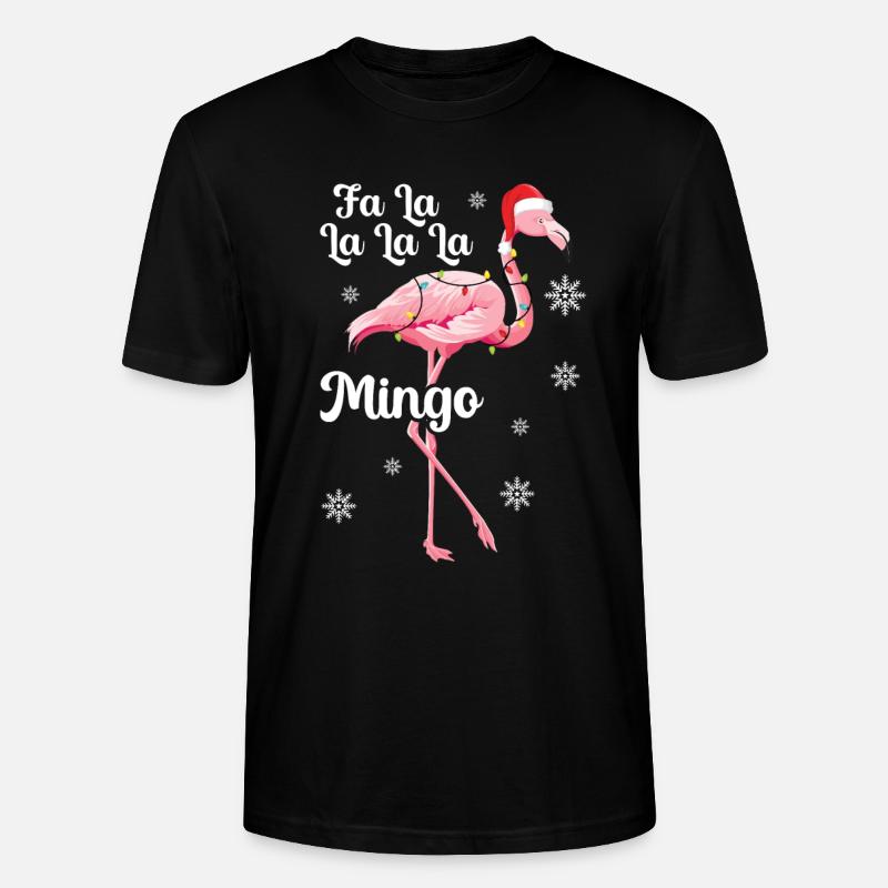 Flamingo - Stanley/Stella Unisex Bio-T-Shirt CRAFTER - Schwarz