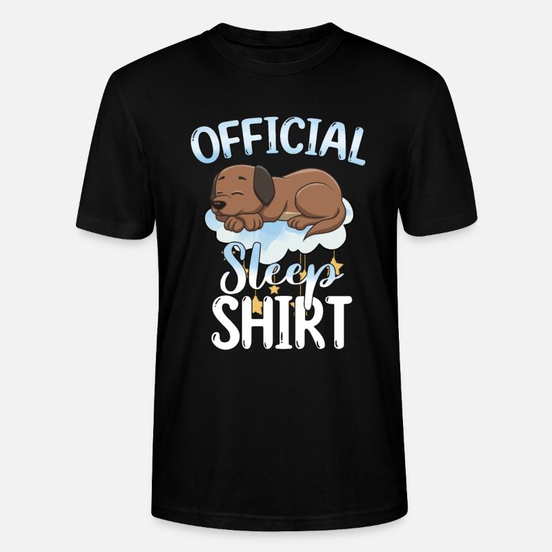 Schlafen Süß Geschenk - Stanley/Stella Unisex Bio-T-Shirt CRAFTER - Schwarz
