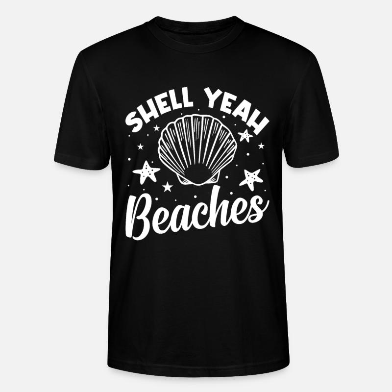 Shell Sea Turtle Lovers Plages - T-shirt bio CRAFTER Stanley Stella Unisexe - noir