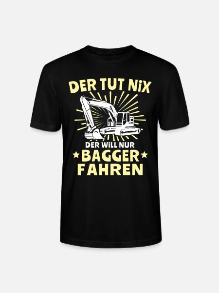 Baggerfuehrer Baggerfahrer - Stanley/Stella Unisex Bio-T-Shirt CRAFTER - Schwarz