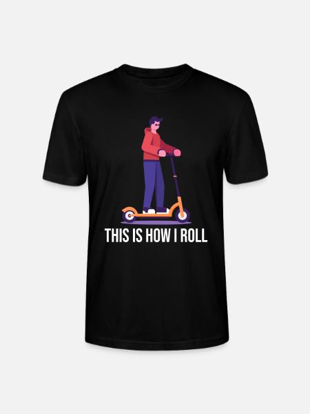 Rollerfahren So rolle ich - Stanley/Stella Unisex Bio-T-Shirt CRAFTER - Schwarz