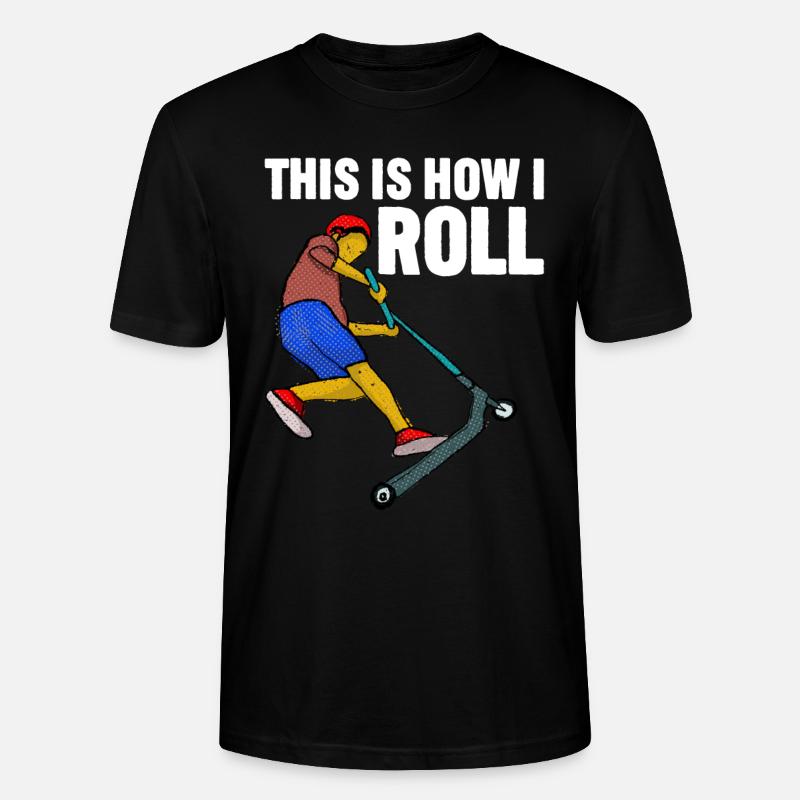 Rollerfahren So rolle ich - Stanley/Stella Unisex Bio-T-Shirt CRAFTER - Schwarz