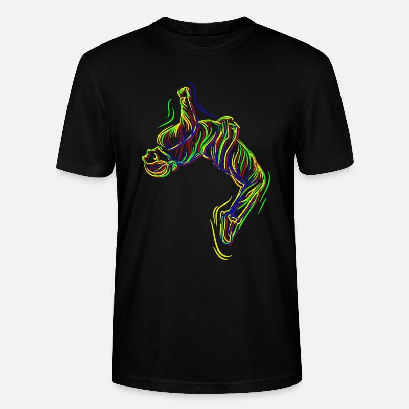 Parkour Backflip - Stanley/Stella Unisex Bio-T-Shirt CRAFTER - Schwarz