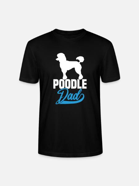 Poodle Dad - Stanley/Stella CRAFTER Unisex Organic T-Shirt - black