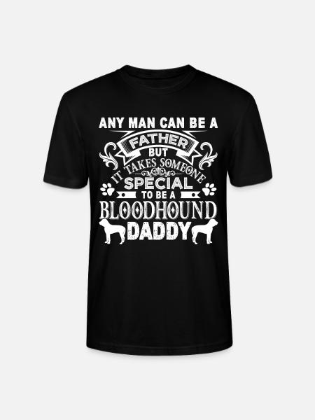 Proud Bloodhound Daddy - Stanley/Stella CRAFTER Unisex Organic T-Shirt - black