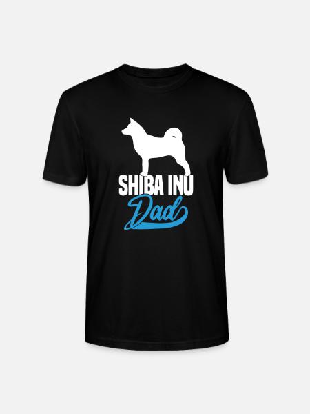 Shiba Inu Dad - Stanley/Stella CRAFTER Unisex Organic T-Shirt - black