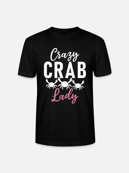 Crab Lover Gifts - Stanley/Stella CRAFTER Unisex Organic T-Shirt - black
