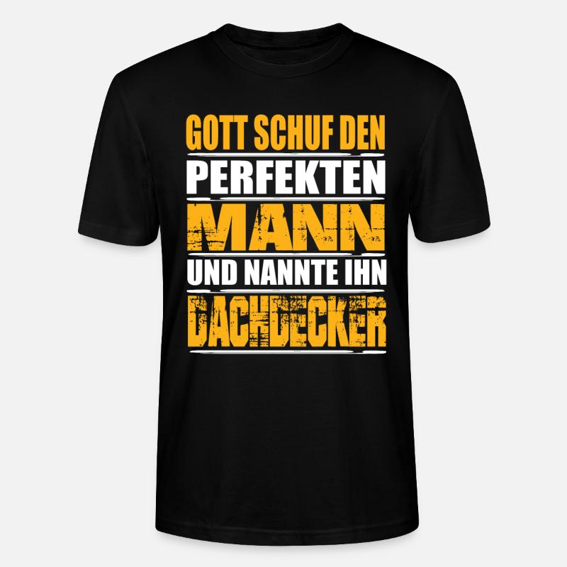 Dachdecker - Stanley/Stella Unisex Bio-T-Shirt CRAFTER - Schwarz
