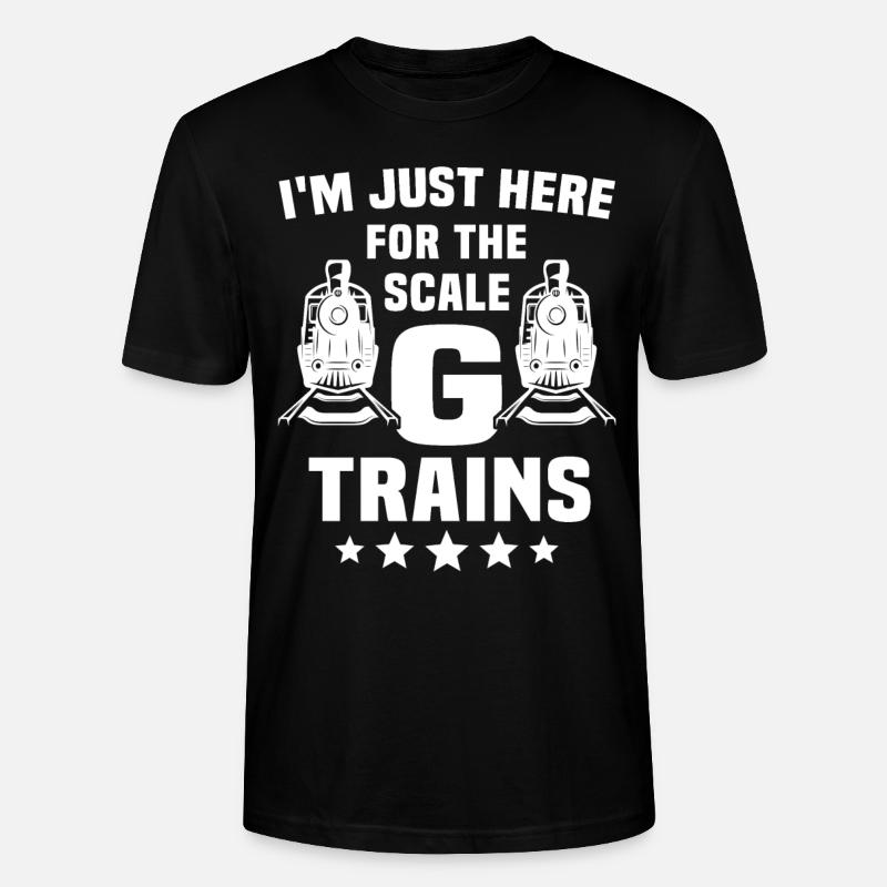 Gartenbahn Spur G Modellbahn - Stanley/Stella Unisex Bio-T-Shirt CRAFTER - Schwarz
