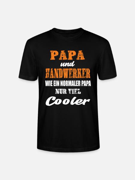 Papa und Handwerker - Stanley/Stella Unisex Bio-T-Shirt CRAFTER - Schwarz