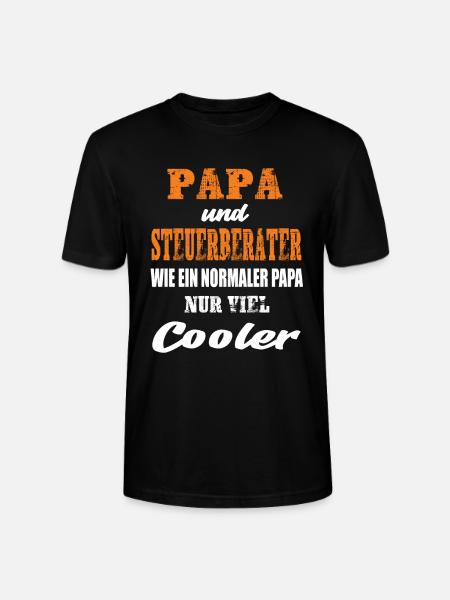 Papa und Steuerberater - Stanley/Stella Unisex Bio-T-Shirt CRAFTER - Schwarz