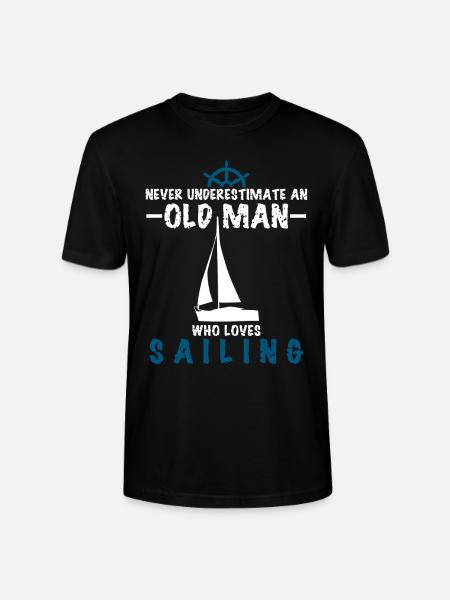 Sailing Sailboat Sailing Club - Stanley/Stella CRAFTER Unisex Organic T-Shirt - black