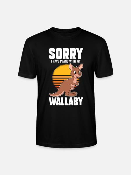 Wallaby Better Than Therapy - Stanley/Stella CRAFTER Unisex Organic T-Shirt - black
