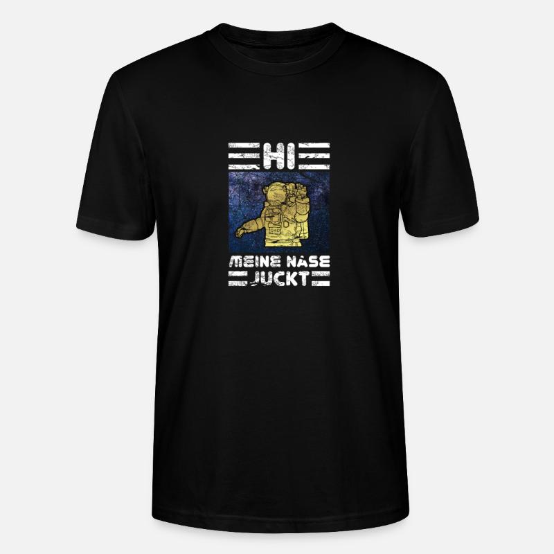 Astronaut und Cosmonaut Raumfahrer - Stanley/Stella Unisex Bio-T-Shirt CRAFTER - Schwarz