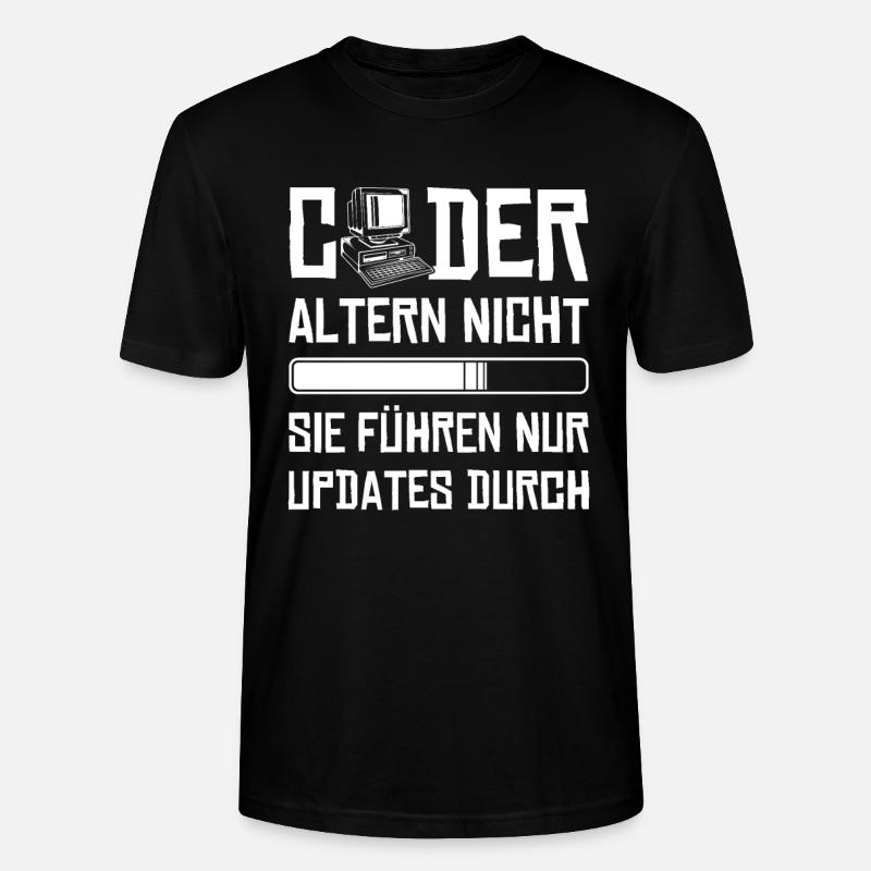 Coder Altern Nicht Developer Softwareingenieur - Stanley/Stella Unisex Bio-T-Shirt CRAFTER - Schwarz