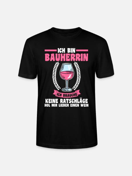 Bier Bauherrin - Stanley/Stella Unisex Bio-T-Shirt CRAFTER - Schwarz