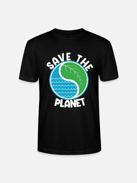 Save The Planet - Stanley/Stella Unisex Bio-T-Shirt CRAFTER - Schwarz