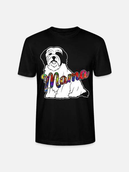 Lhasa Apso Lhasa Apso Mama - Stanley/Stella CRAFTER Unisex Organic T-Shirt - black
