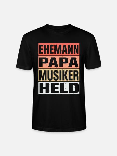 Musiker Vater Ehemann Held - Stanley/Stella Unisex Bio-T-Shirt CRAFTER - Schwarz