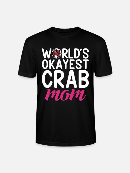 Crab Lover Gifts - Stanley/Stella CRAFTER Unisex Organic T-Shirt - black