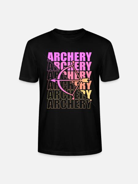Archery Archer Archery Bow - Stanley/Stella CRAFTER Unisex Organic T-Shirt - black