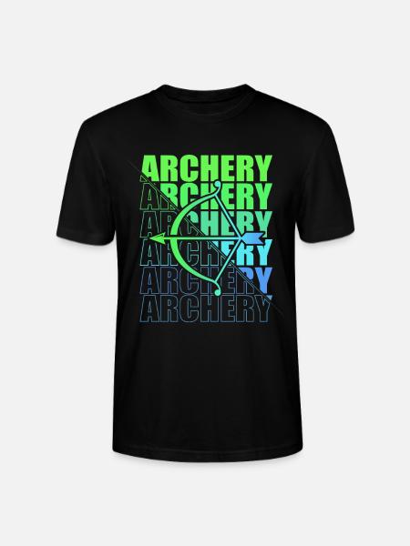 Archery Archer Archery Bow - Stanley/Stella CRAFTER Unisex Organic T-Shirt - black